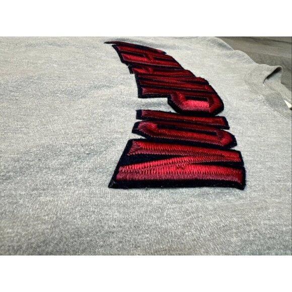 Vintage Champion Sweatshirt Mens Medium Gray Reverse Weave Crewneck Red Logo 90s - Picture 2 of 12